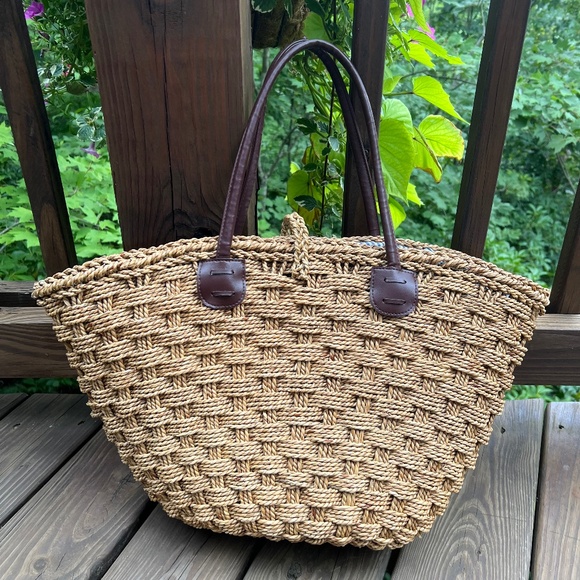 San Diego Hat Co. Woven Seagrass Straw Bag - Picture 2 of 12